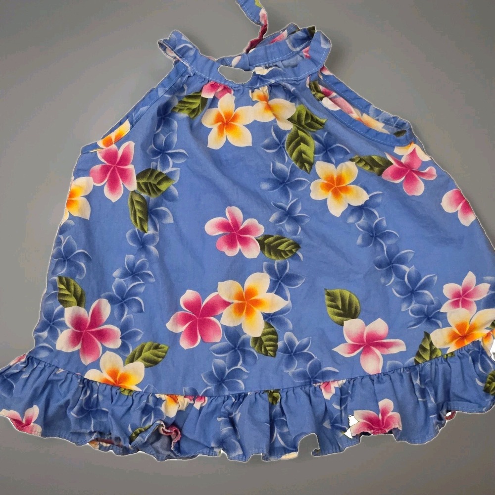 RJC‎ Baby Girl's Cute Plumeria Halter Ruffle Hawaiian, 12 Months
